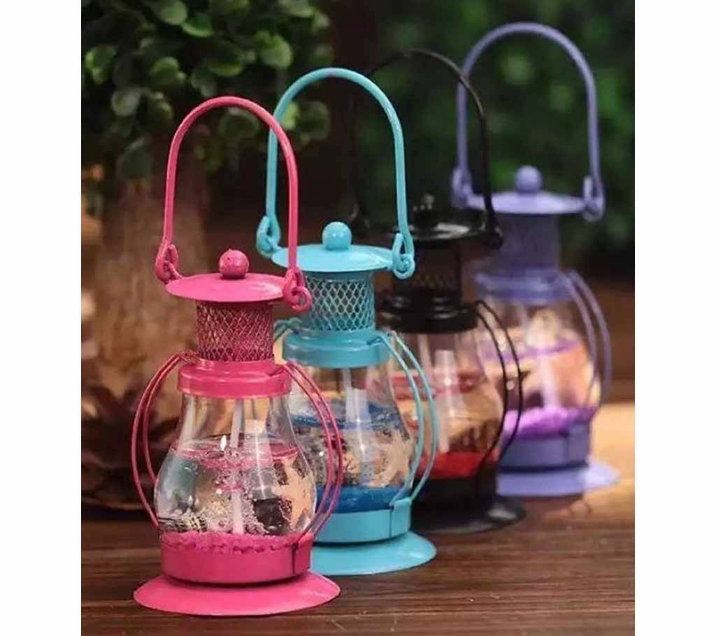 Hariken Candle Showpiece - Black and Pink (1 piece)