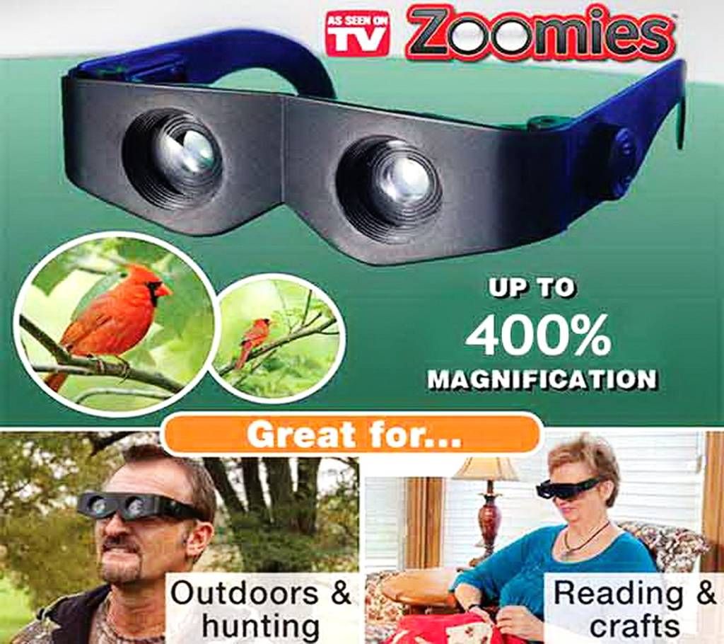 Zoomies Hands-free Binoculars (400% Zoom)