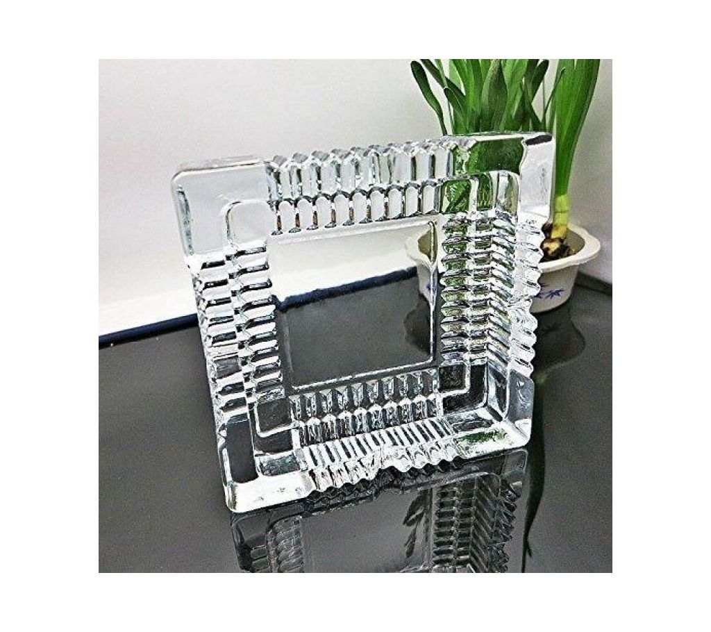 Crystal Heavy Glass Ashtray (Square)
