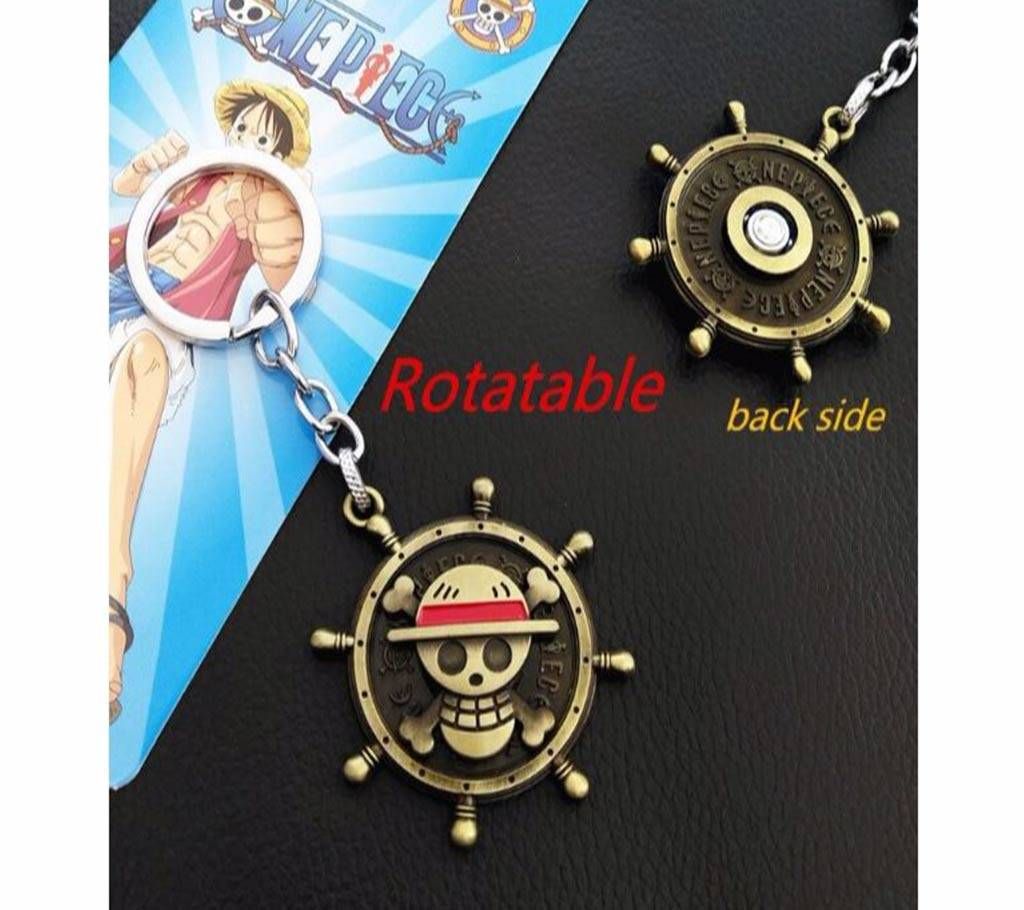 One Piece Rotatable Ring Mokey D Luffy  Key Chian