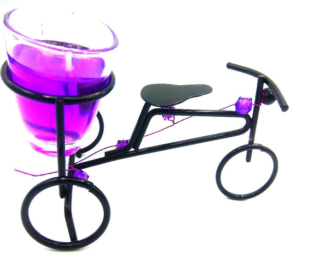 Decorative Rickshaw shape Candle Showpiece