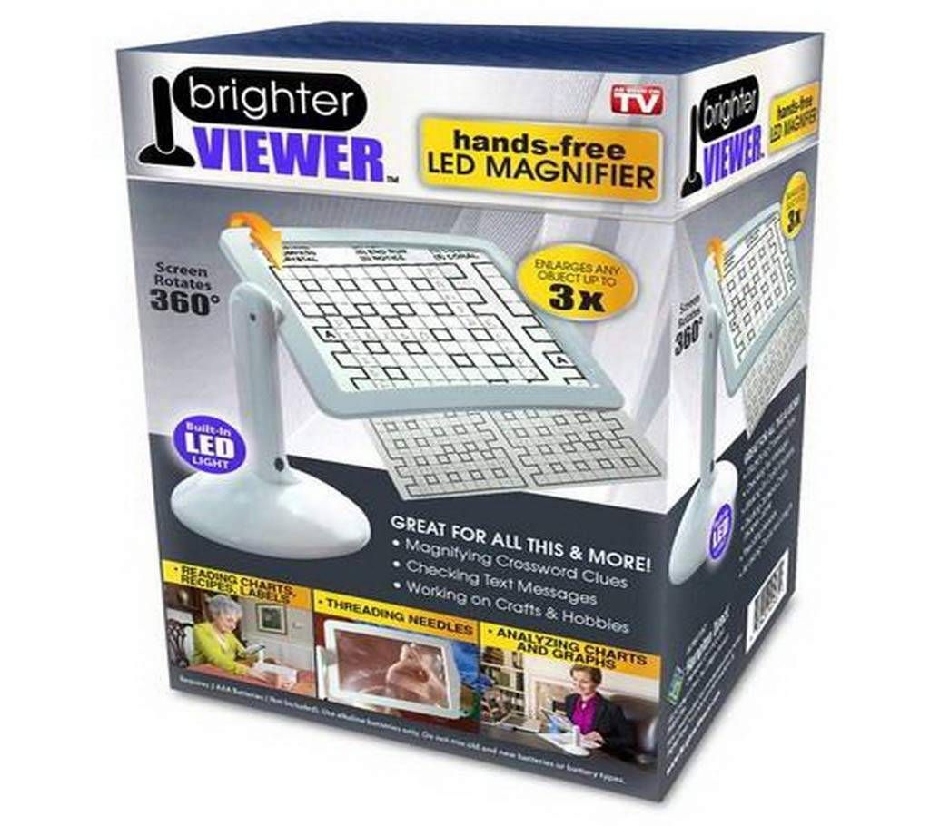 Brighter Viewer hands-free LED magnifier