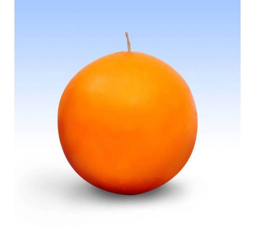 4 Inch Ball Pillar Candle - Orange Fragrance