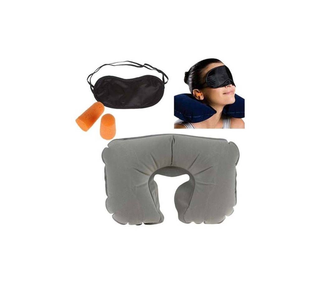 3 In 1 Travel pillow set - multicolour