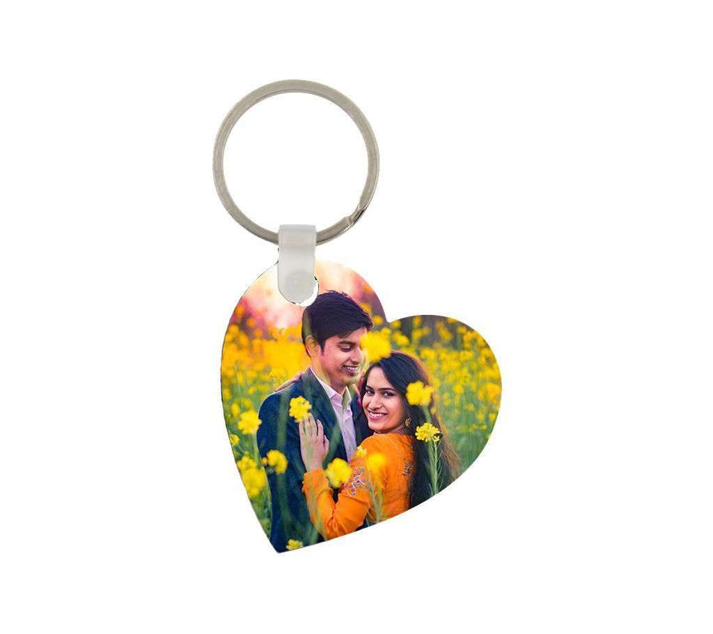 Heart Shape Key Ring With Image