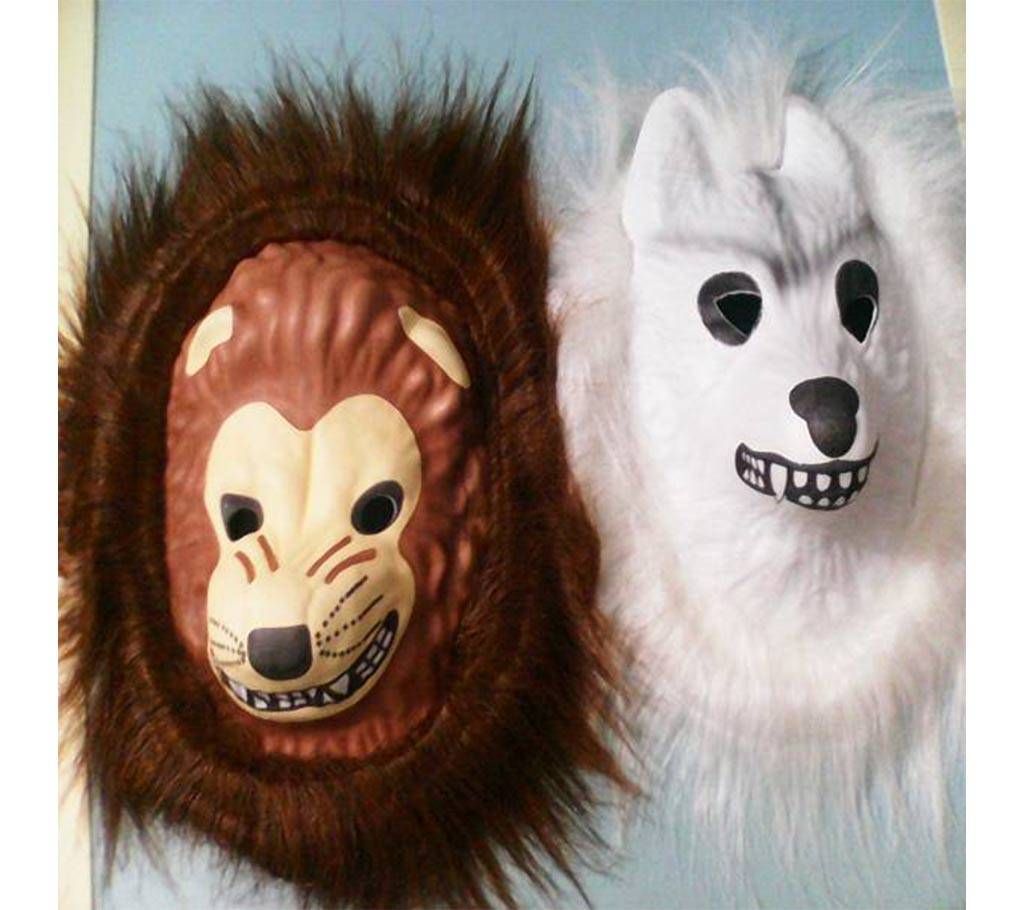 Soft Mask-lion and fox mask 2 pieces 