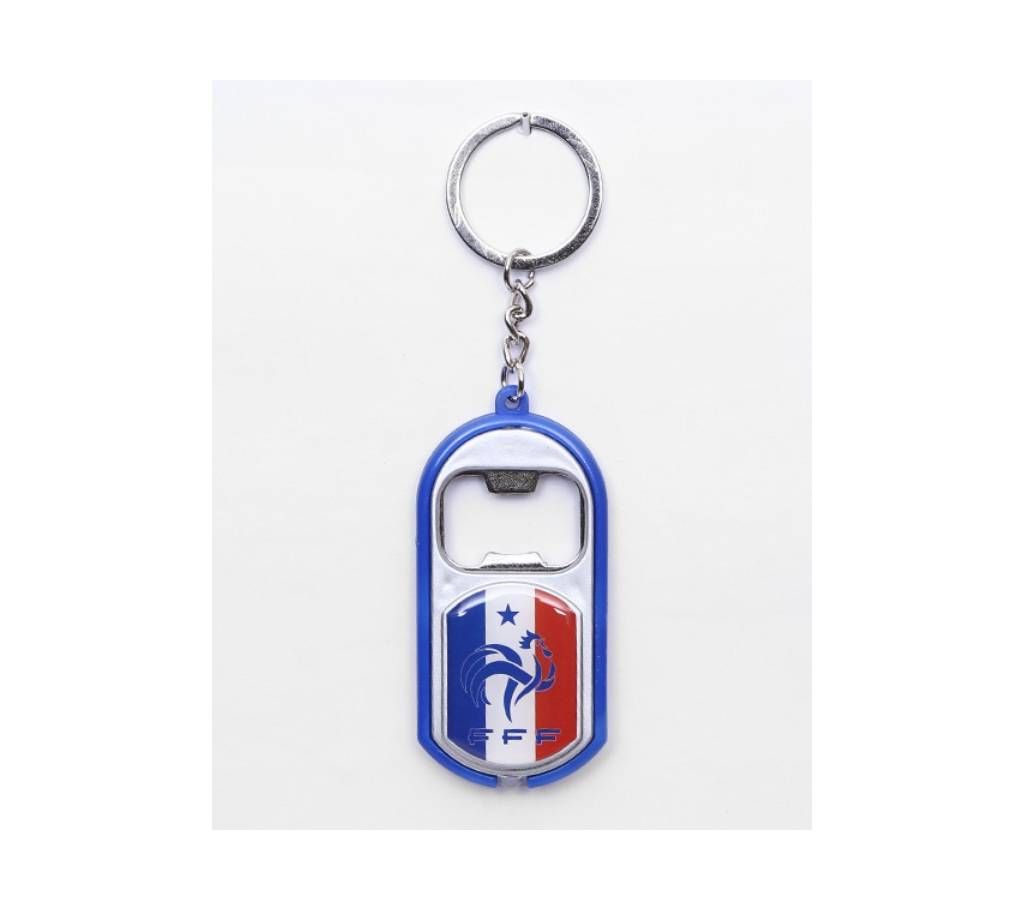 France Bottle Opener key Ring With Light