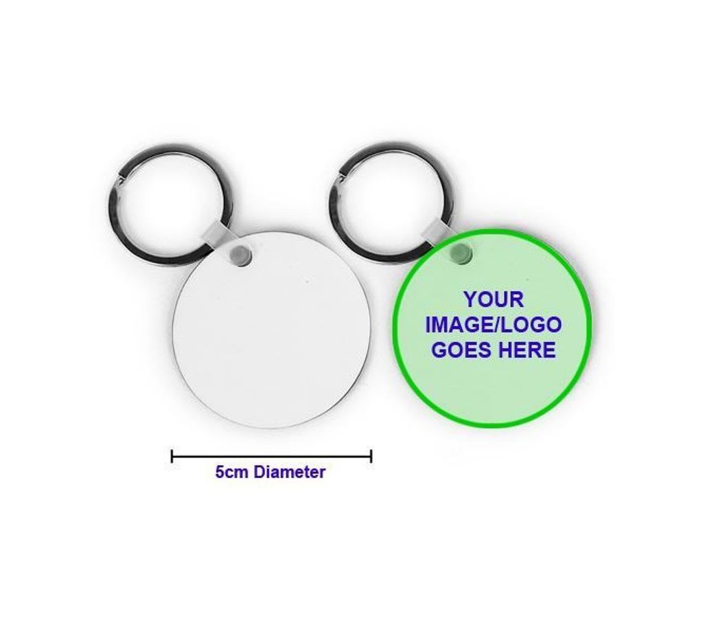 Round Shape Key Ring With Image