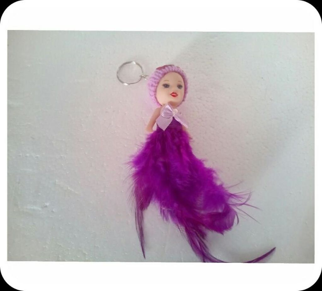 Purple doll key ring  (2 pic ) 