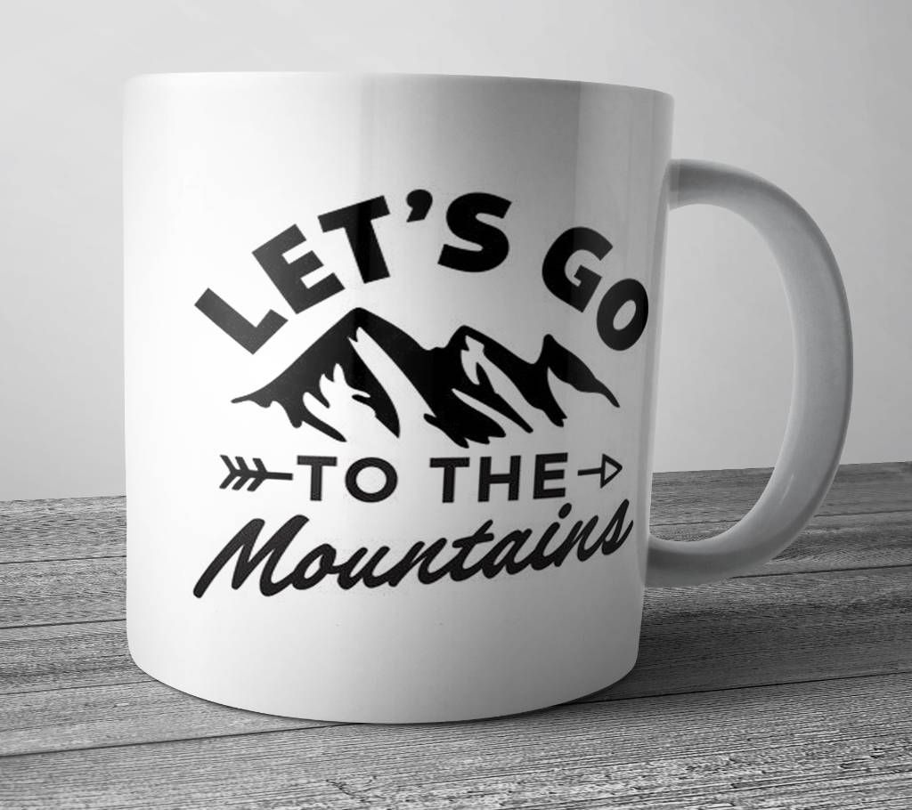 Lets Go PVC White Mug
