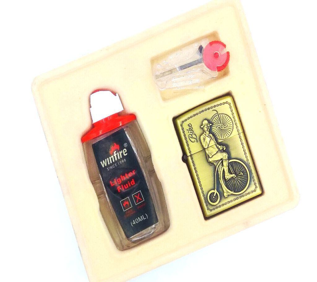 Zippo Lighter Set with Fuel Kit