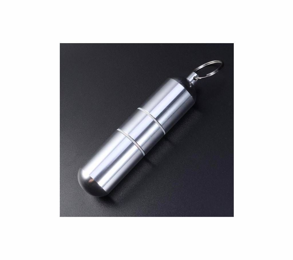 Aluminum Alloy Mini Pill Box&Waterproof Portable Keychain
