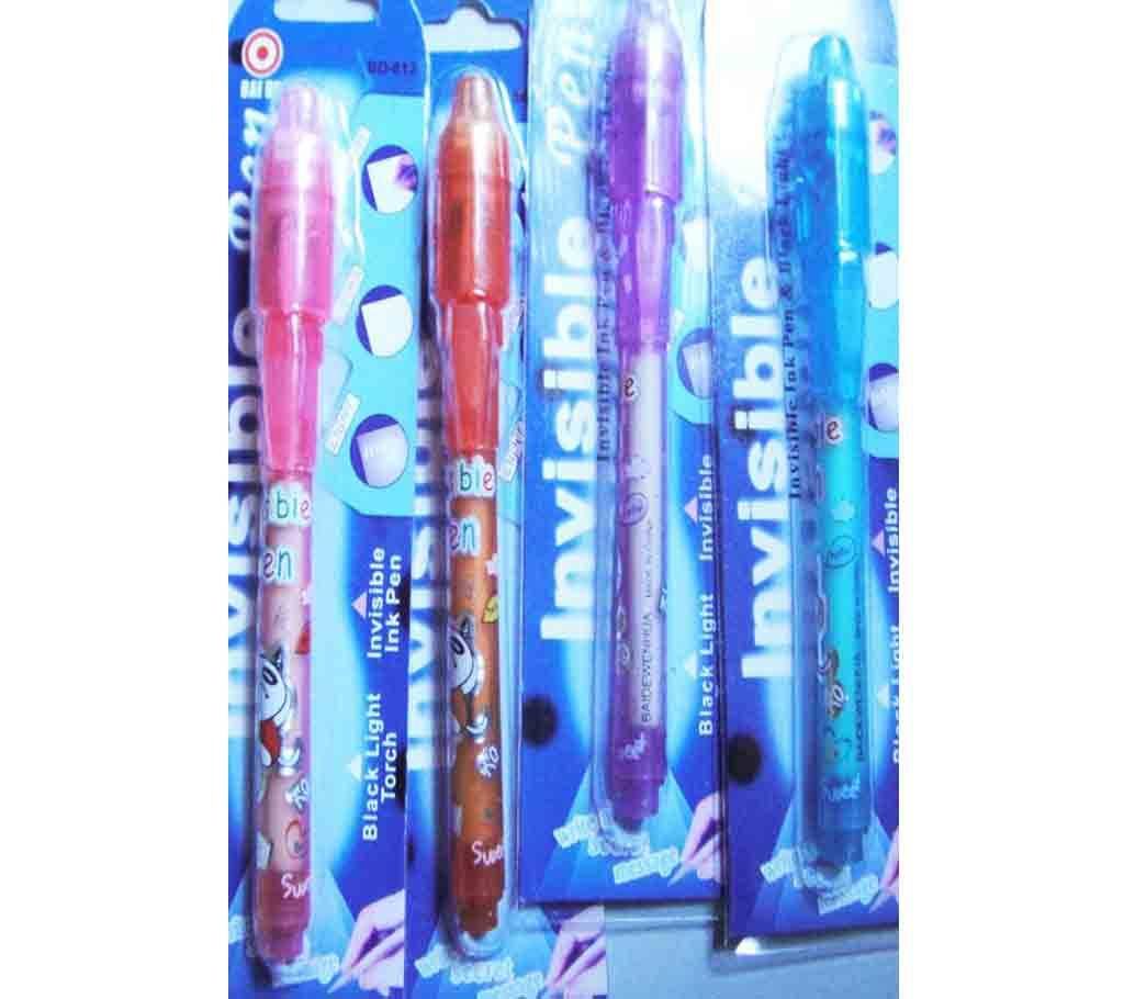 Invisible ink Pen With UV Light 3 Pice Pack
