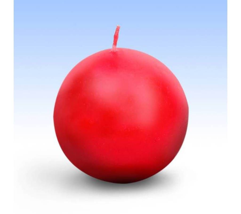 3 Inch Ball Pillar Candle - Rose 
