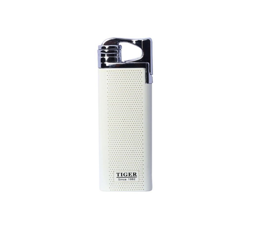 Tiger Metal Lighter - White