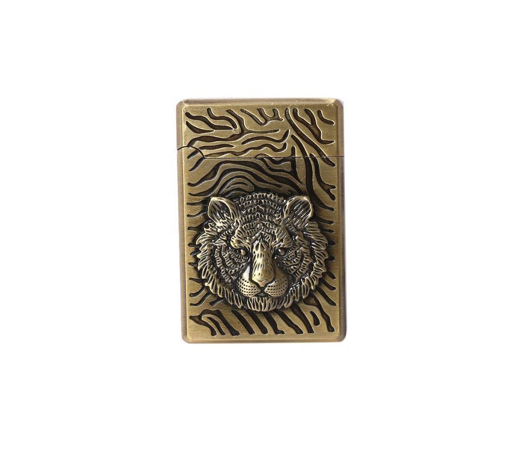 Metal Tiger Lighter - Golden