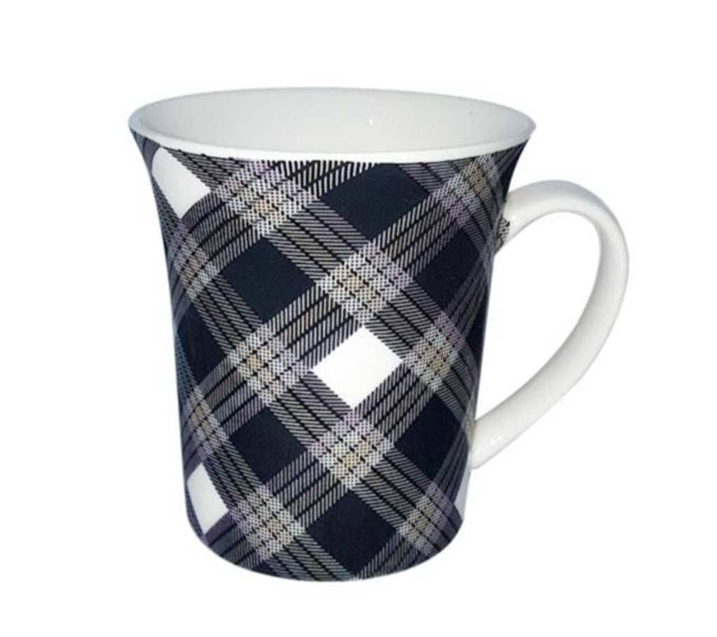 Multi Color Stripe Ceramic Mug