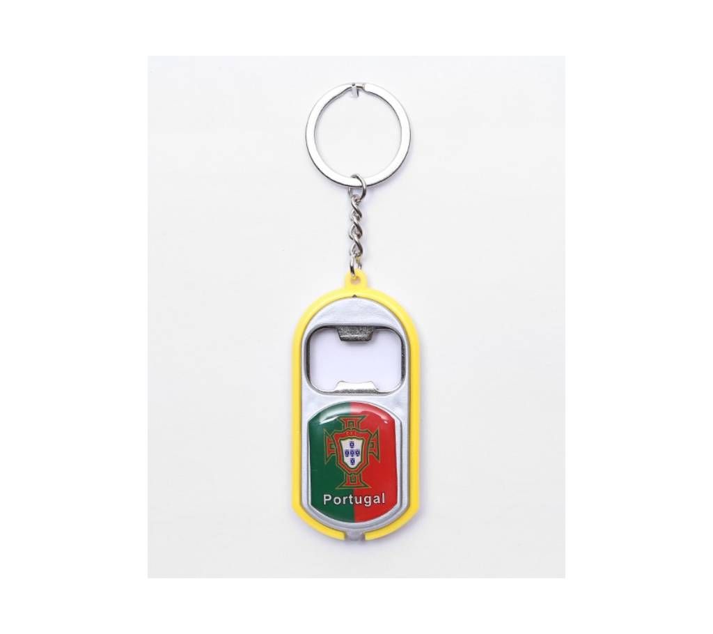 Portugal Bottle Opener key Ring With Light
