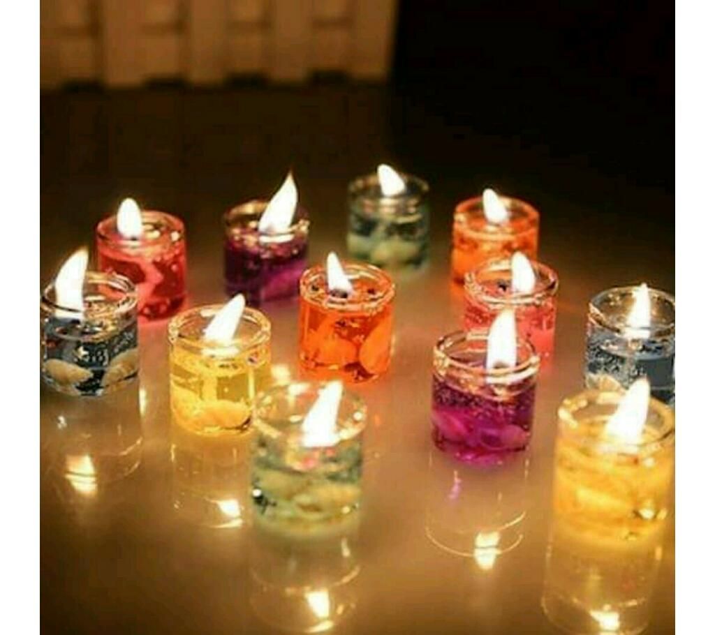 Glass Jelly Wax Candle