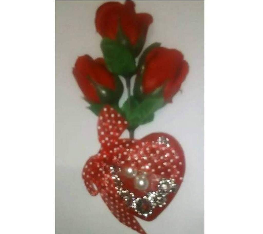 Artificial rose flower for gift