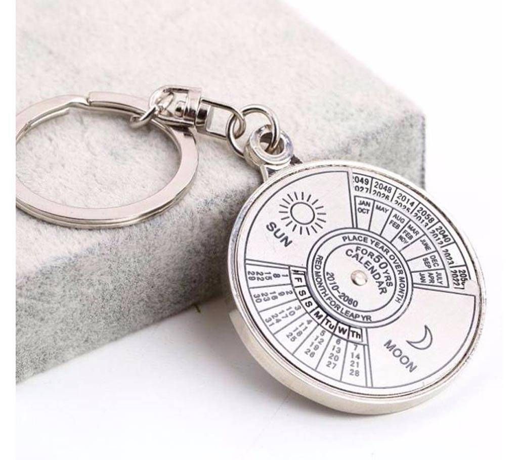 50 Years Perpetual Calendar Key Ring