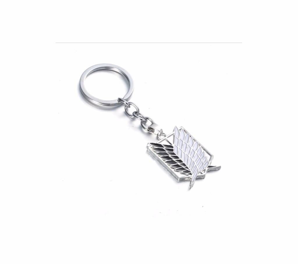 Attack on Titans badge pendant Stainless steel key chain holder