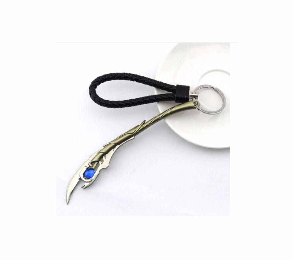 Avengers Evil Loki Scepter Keychain With Leather Rope