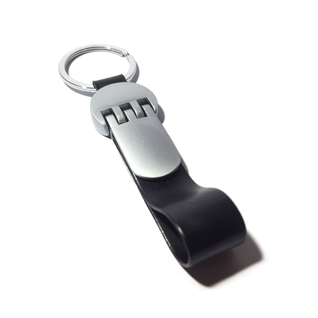 Black Leather Keychain- BLL