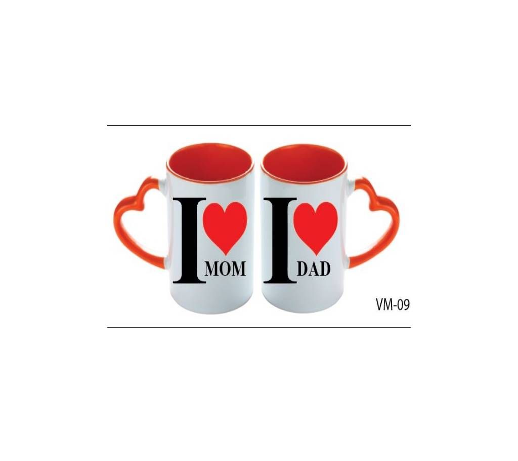 I Love Mom & Dad valentine love couple mug - 2019