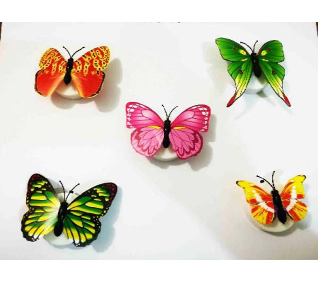 5pcs Colorful Luminous Butterfly Night Light