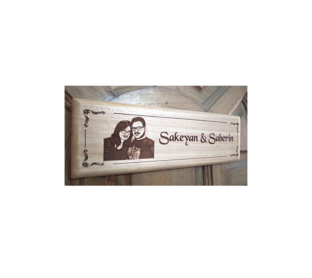 Cuztomize Wooden Door Nameplate