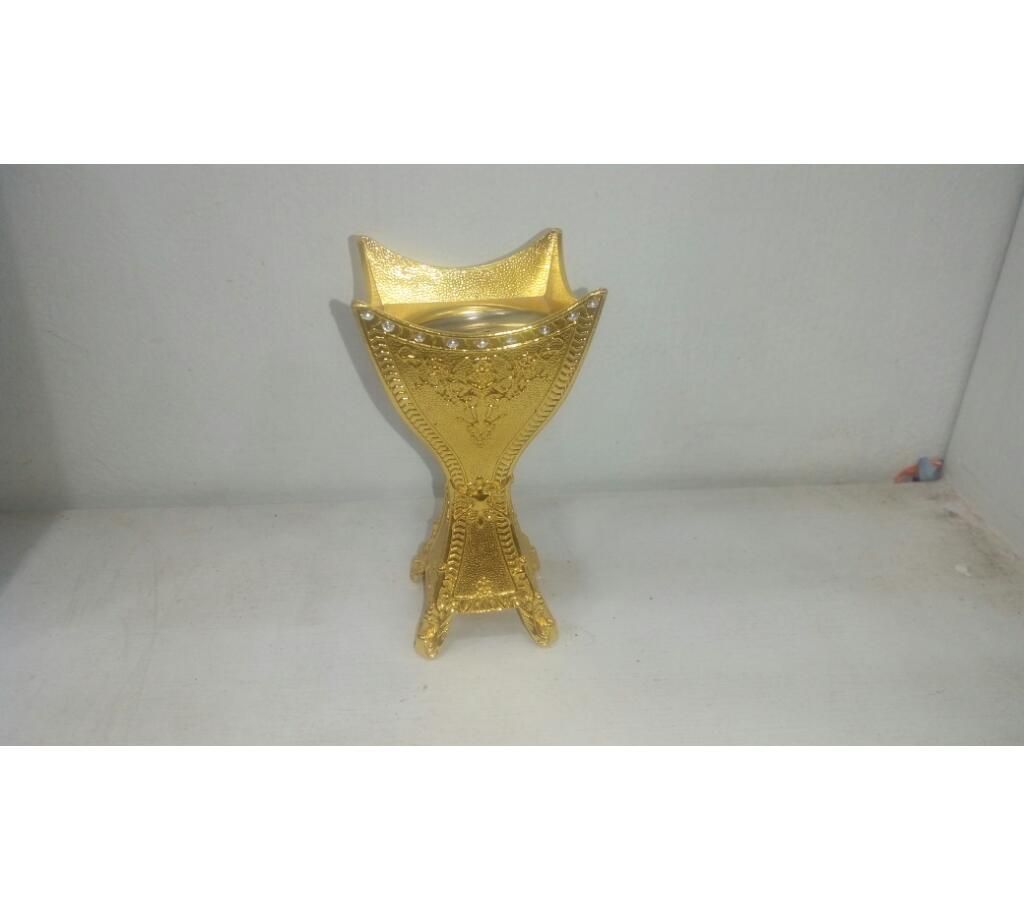 Oak wood burning vase