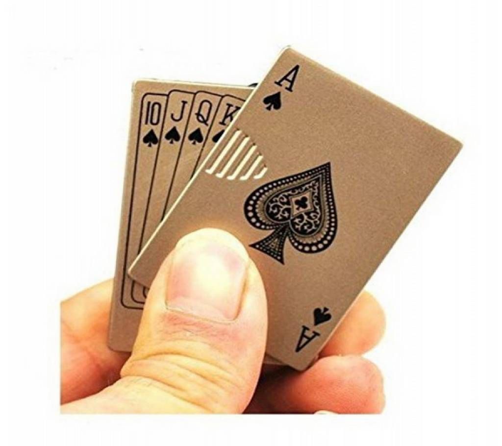Playing card lighter with uv light