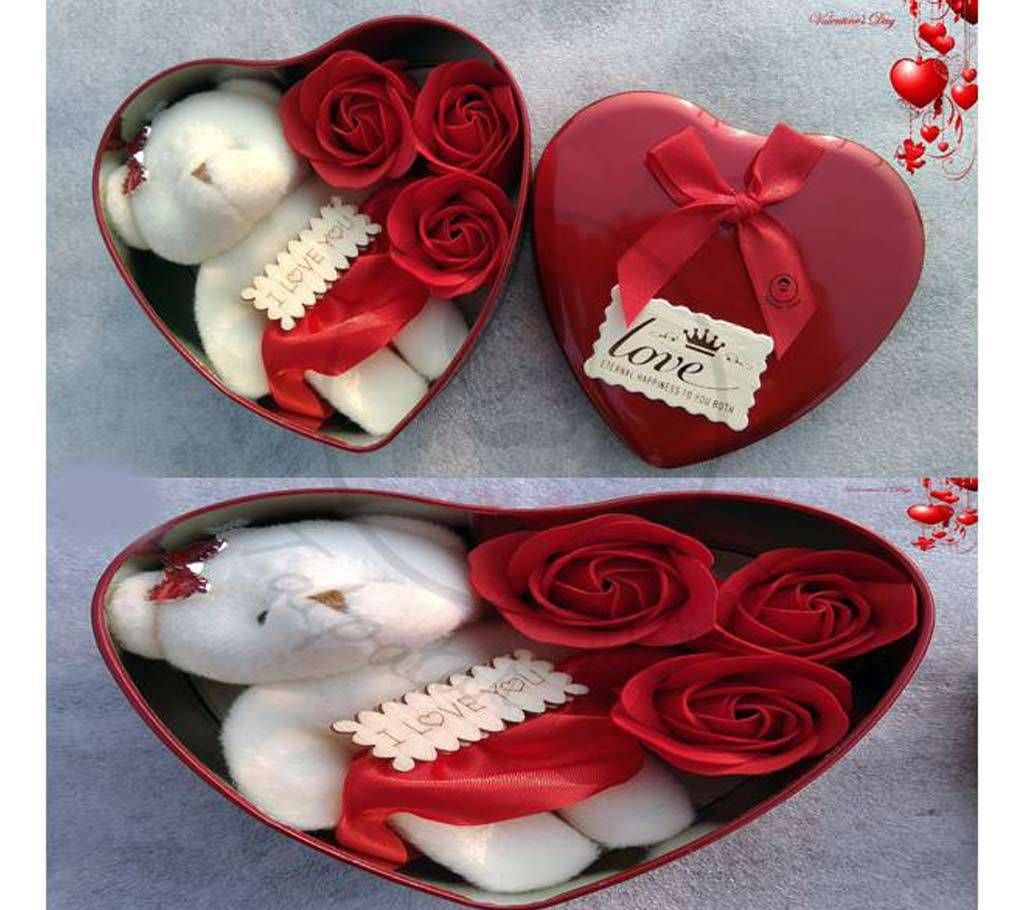 VALENTINE TEDDY GIFT SET