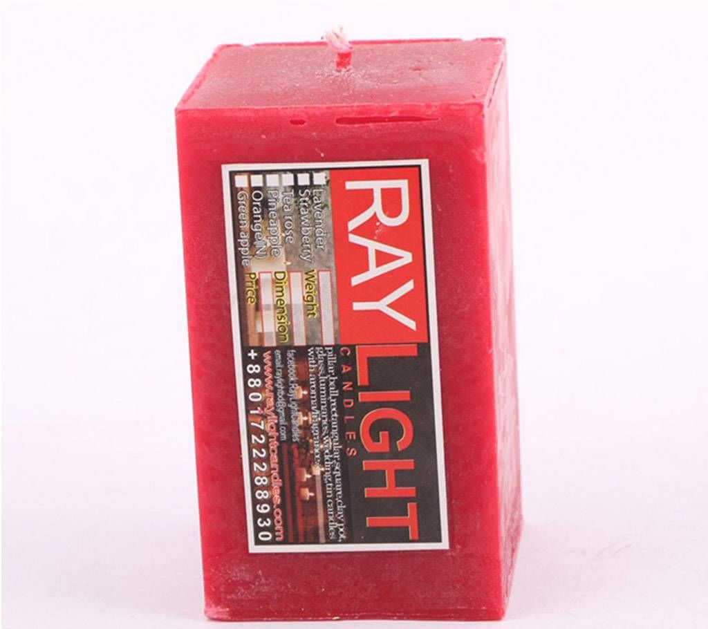Square Pillar Red Candle (385 gm)