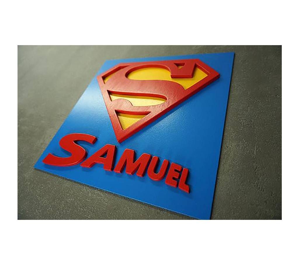 Superhero Wooden Wall Panel
