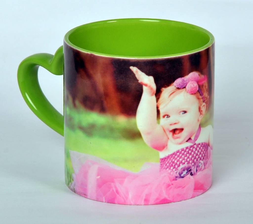 Customize love handle inner color mug