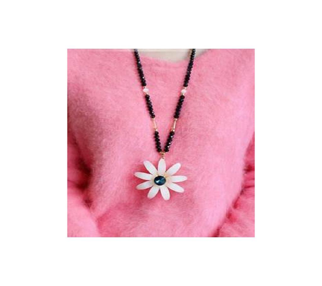 Female Crystal Flower Necklaces & Pendants Beads Chain Jewelry Long Women Necklace For Girls Gift For You Part