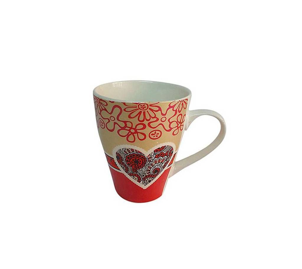 Floral Designed Romantic Ceramic Coffee Mugs