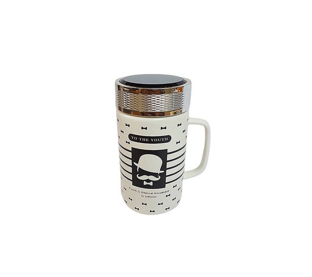 Stylish Hipstar Ceramic Coffee Mug - Black & White