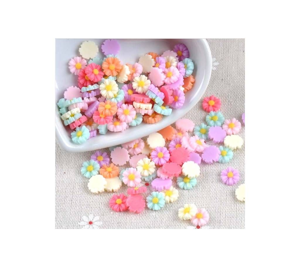 100Pcs candy color flower