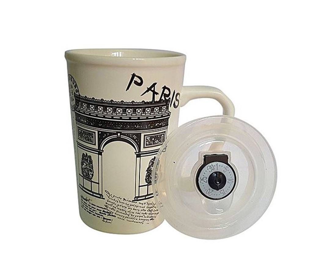 Arc de Triomphe Paris Gate Ceramic Mug- White
