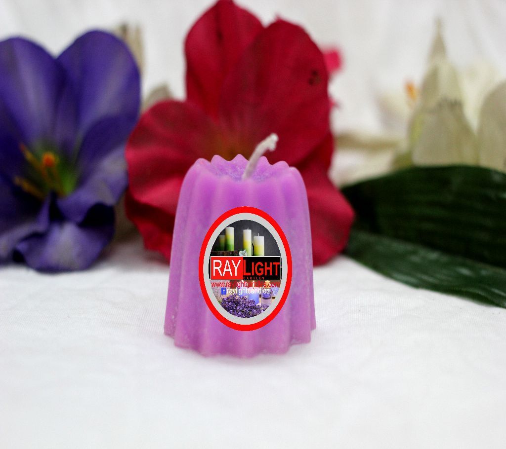 pudding candle set-purple