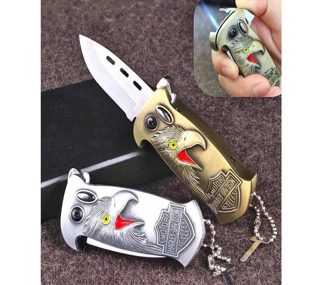 Folding Knife GAS Lighter