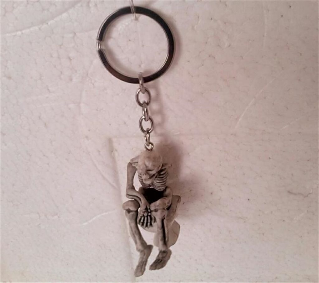 Hanking skeleton key ring