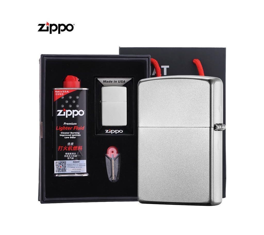Zippo Lighter with Lighter Fluid SET