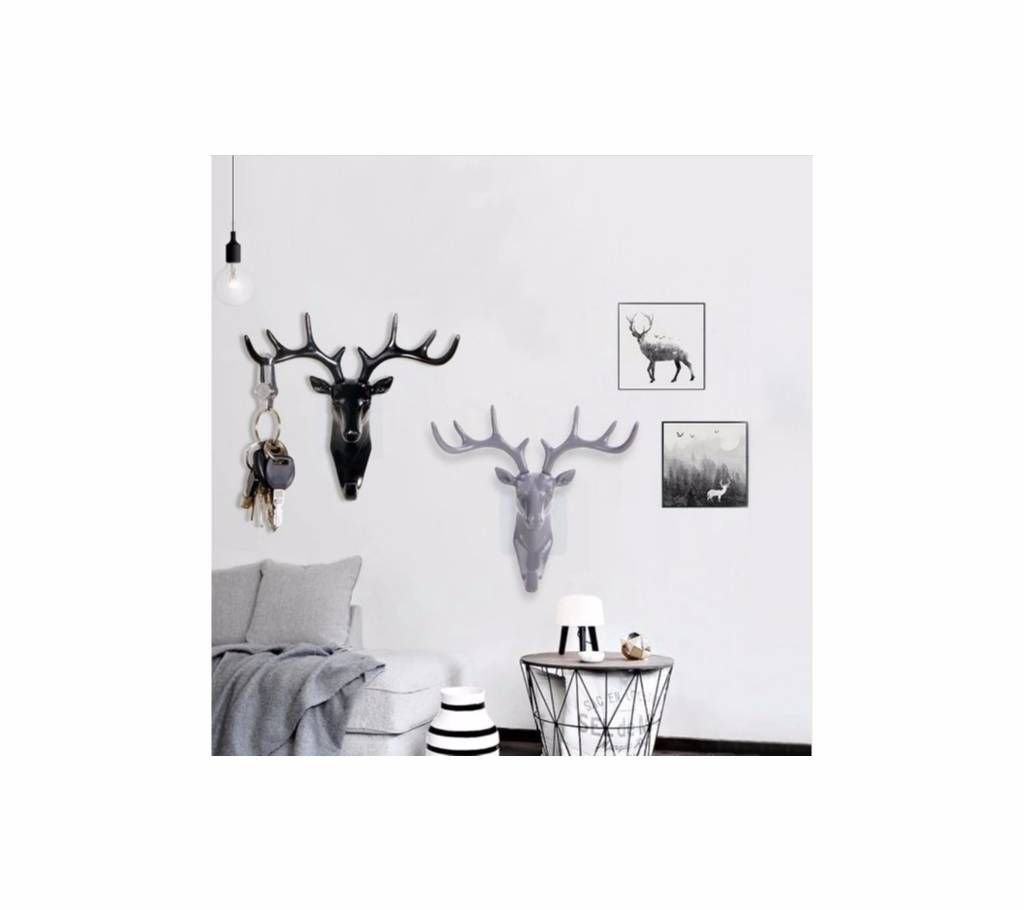 Deer Head Nose Shape Key Hooks 