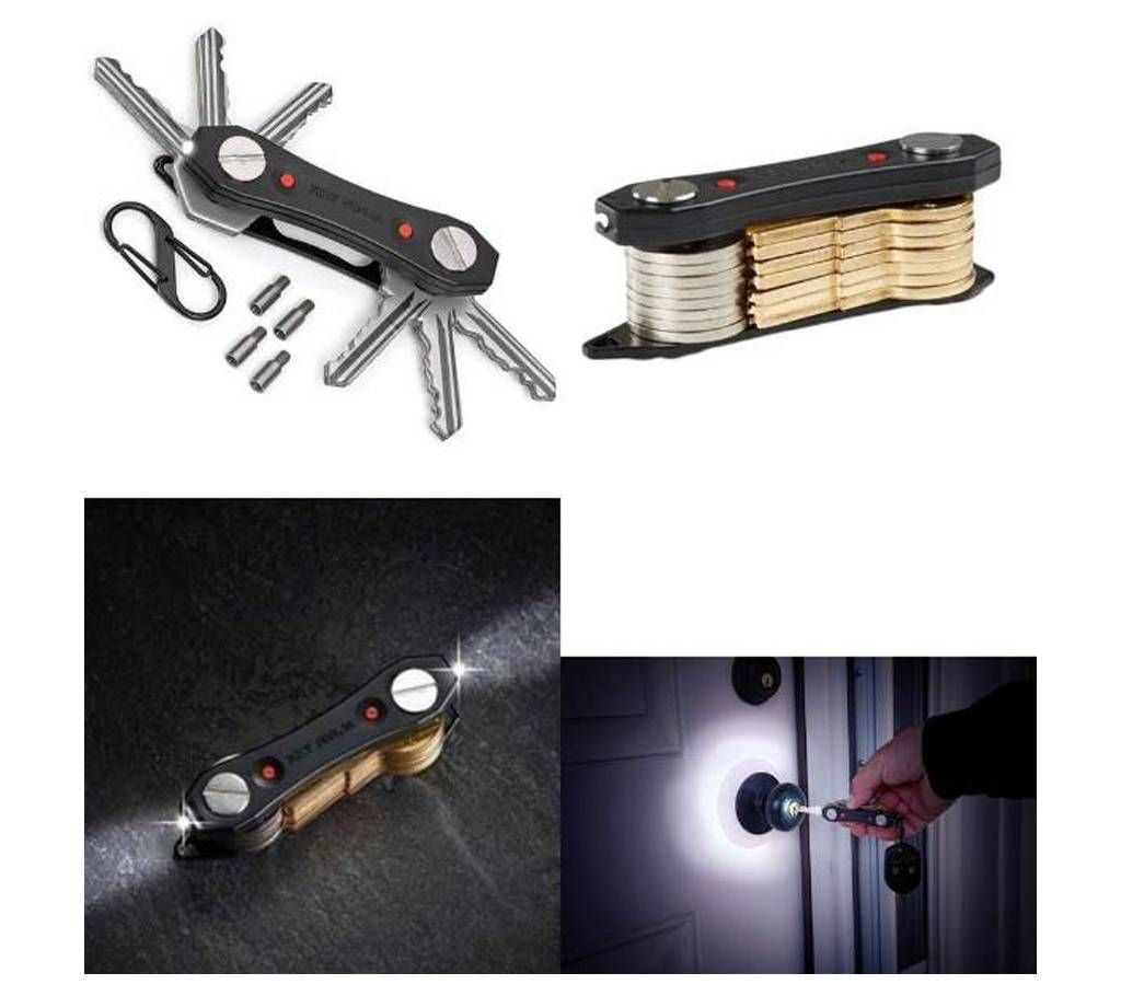 Key Ninja Key Ring Holder with Torch Light