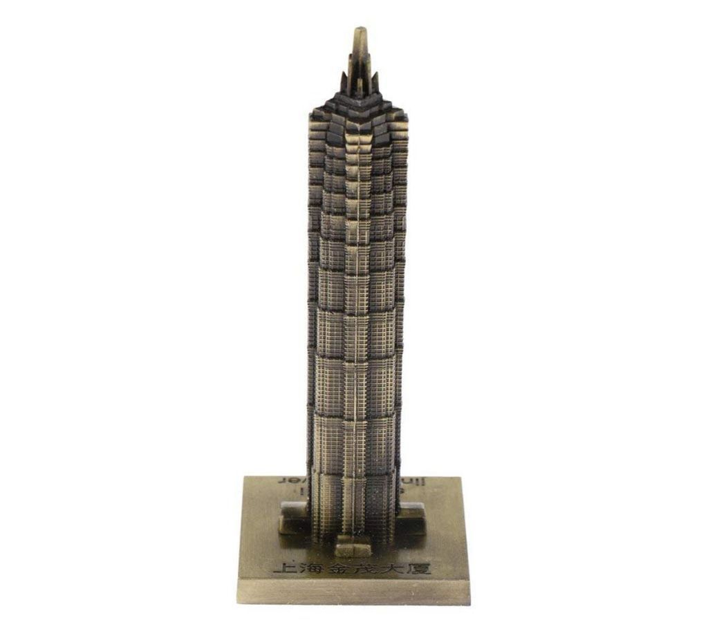 Jin Mao Tower Metal Showpiece 
