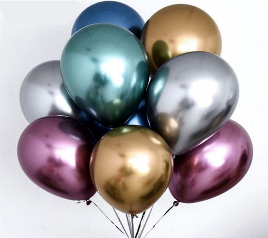 Colorful Matte Balloons For Birthday- 50 Pcs Pack